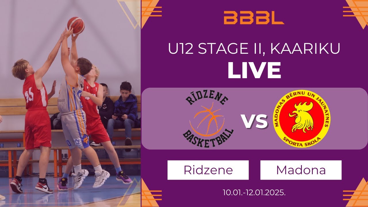 Madonas BJSS 2013 vs Ridzene 2013 | BBBL Boys U12