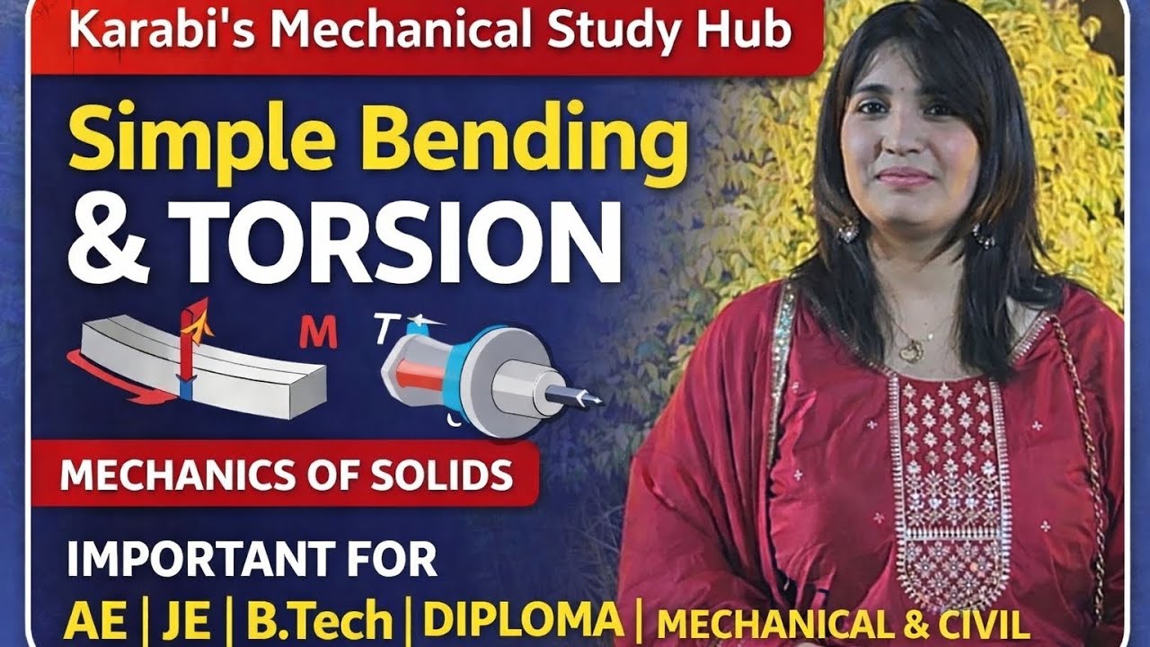 Simple Bending & Torsion of Beams | Mechanics of Solids | APSC AE | B.Tech | Diploma