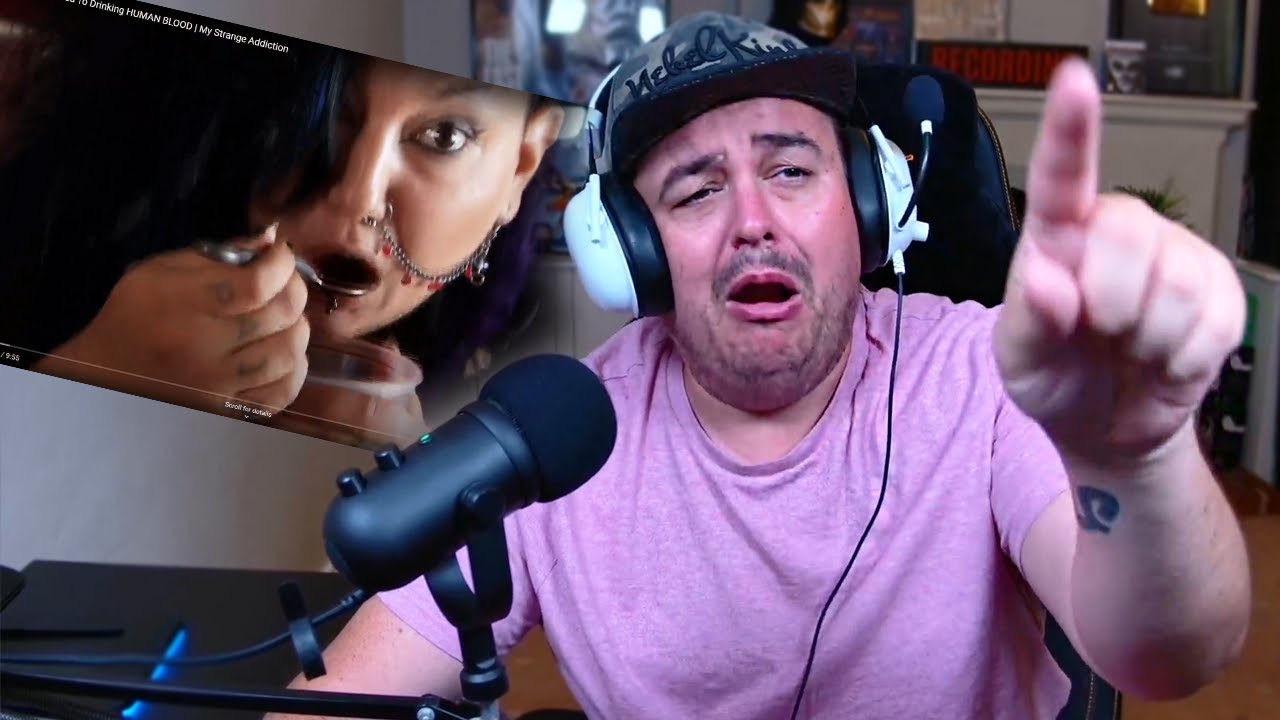 Daz Watches Woman Won't Stop Drinking Blood!