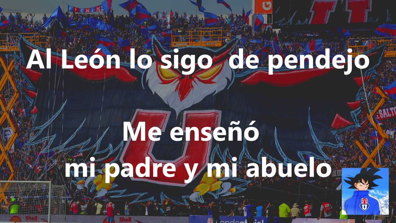 VUELVO, BULLA VUELVO - LETRA - VERSIÓN ESTADIO - UNIVERSIDAD DE CHILE - BARRA LOS DE ABAJO