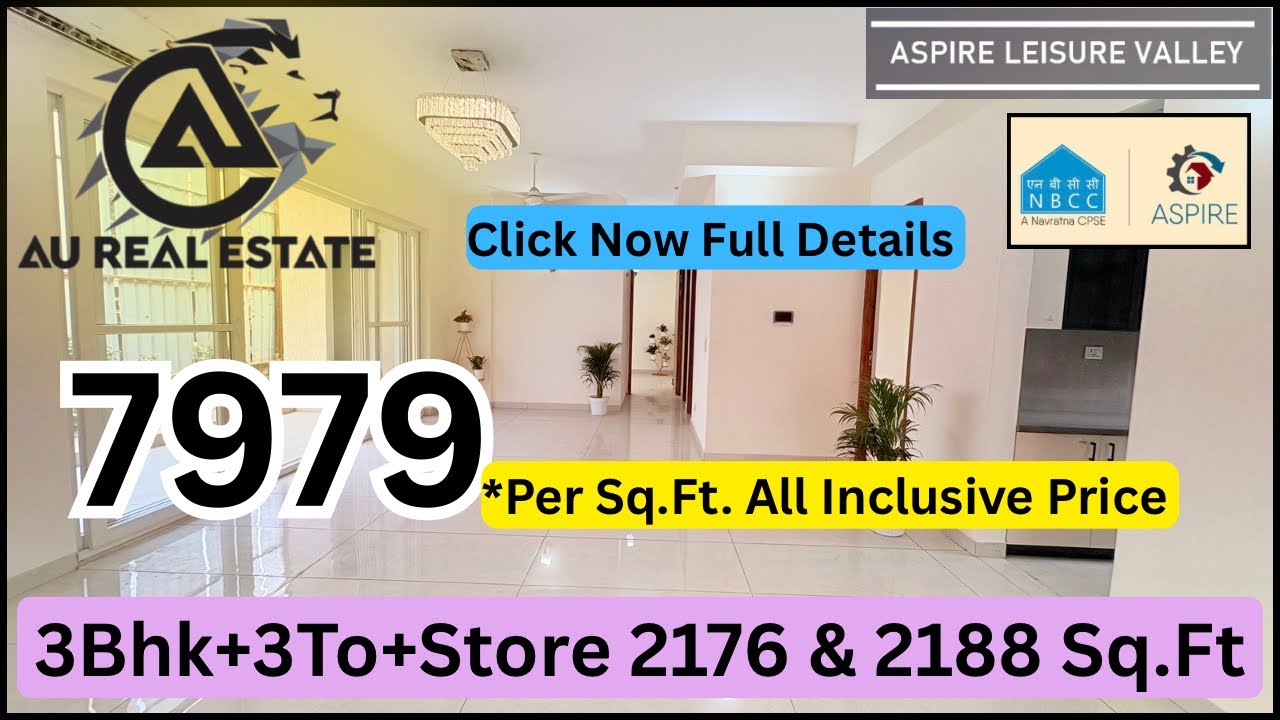 AU Aspire Leisure Valley Noida Extension | NBCC Aspire Ultra Luxury Homes | Worth Buying? 8700297426