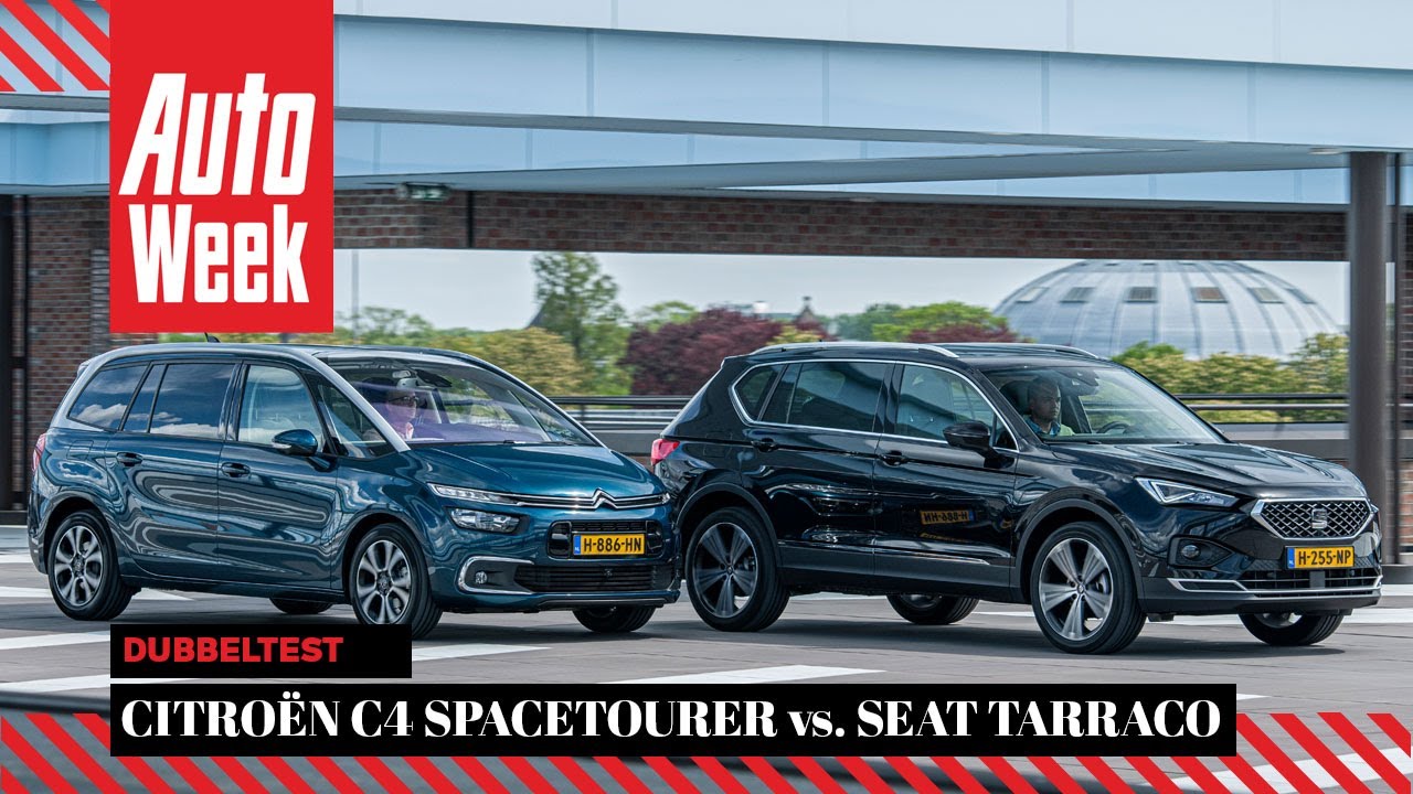 Citroën Grand C4 SpaceTourer vs. Seat Tarraco - AutoWeek Dubbeltest - English subtitles