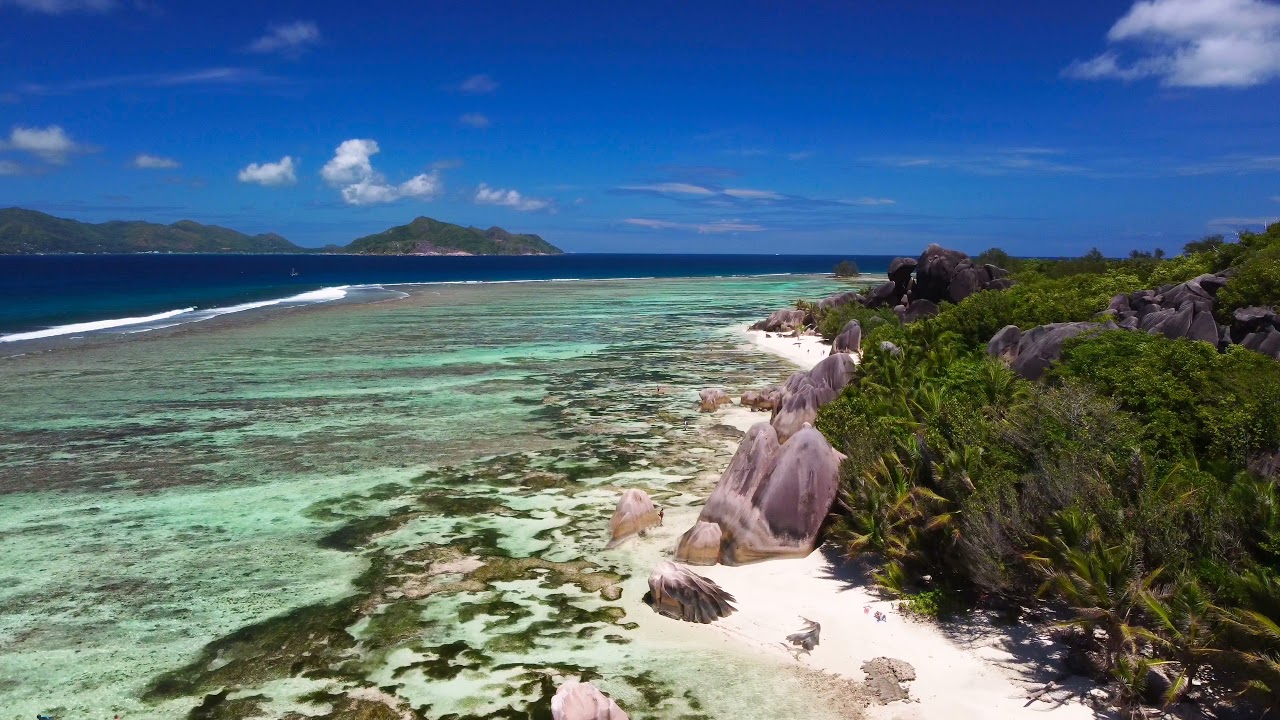 La Digue by drone - Seychelles