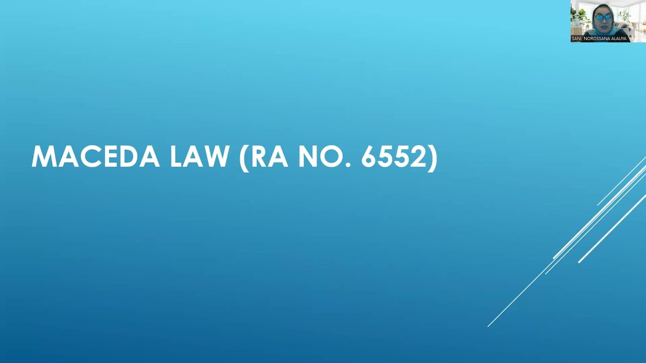 RECTO LAW AND MACEDA LAW
