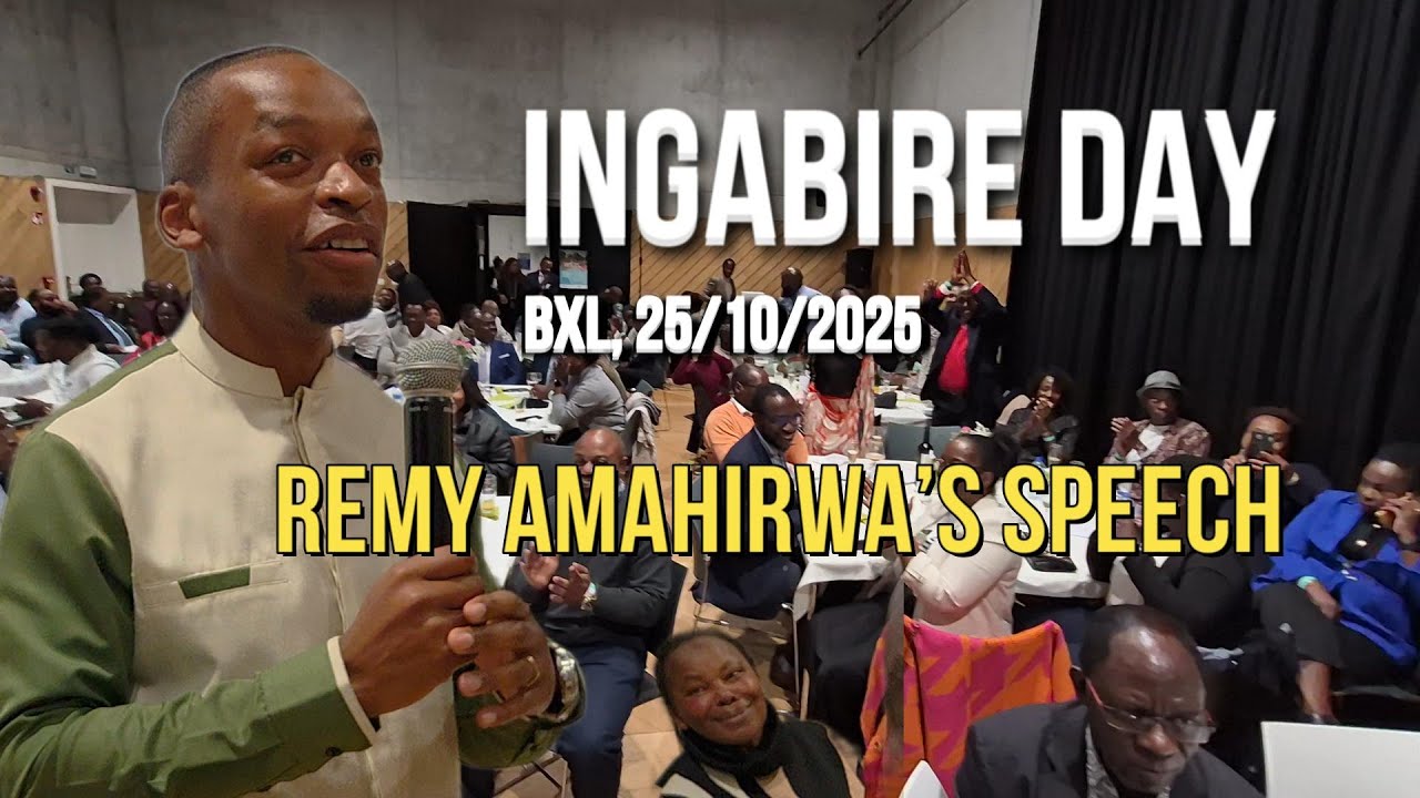 Ingabire Day, Bxl 25 10 2025.  Remy Amahirwa’s speech