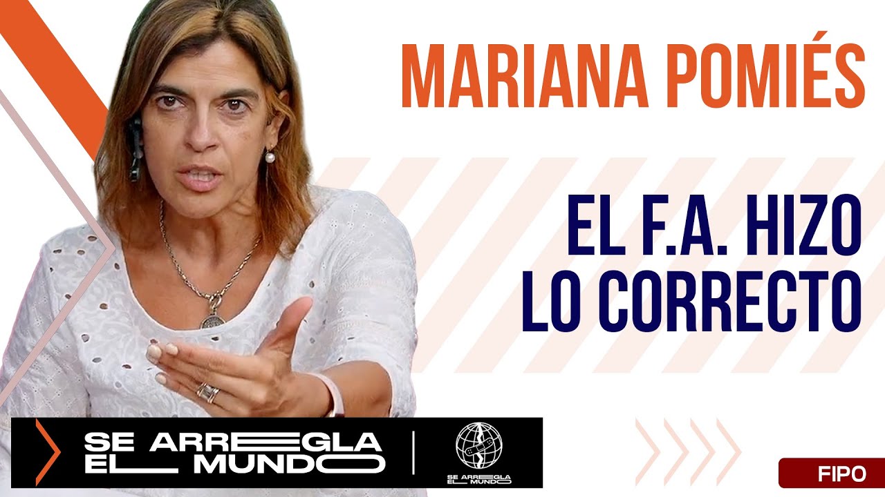 MARIANA POMIÉS: “No me parece justo echarle la culpa a Ripoll” de la derrota de Delgado
