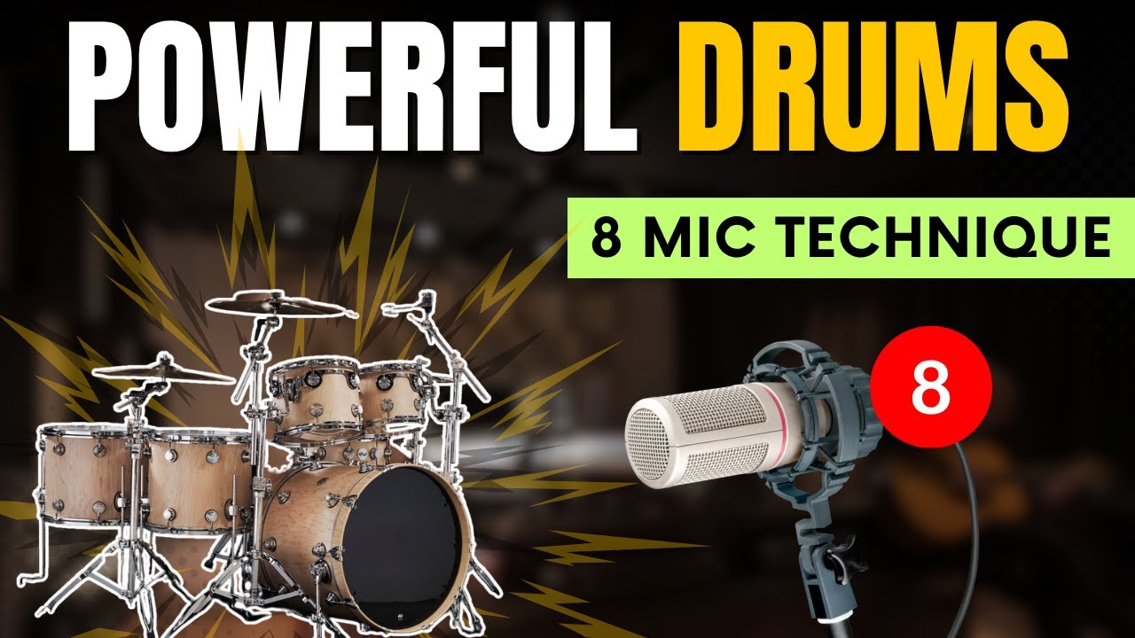 Record PRO Drums With 8 Mics | Drum Recording Techniques