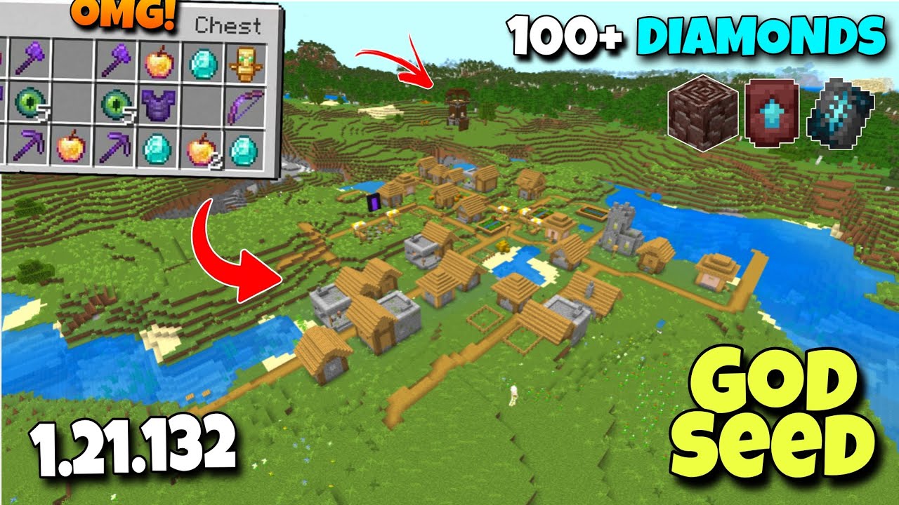 🔥Ultimate (God Seed) For Minecraft 1.21 Bedrock And PE | Seed Minecraft 1.21 | Minecraft Seeds 