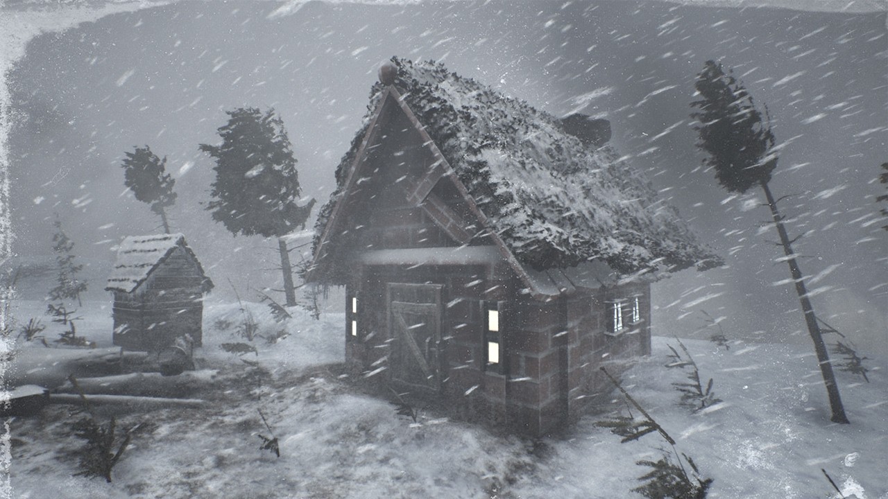 WINTER SNOWSTORM at Mountain Village | Alpine Whiteout Howling Night