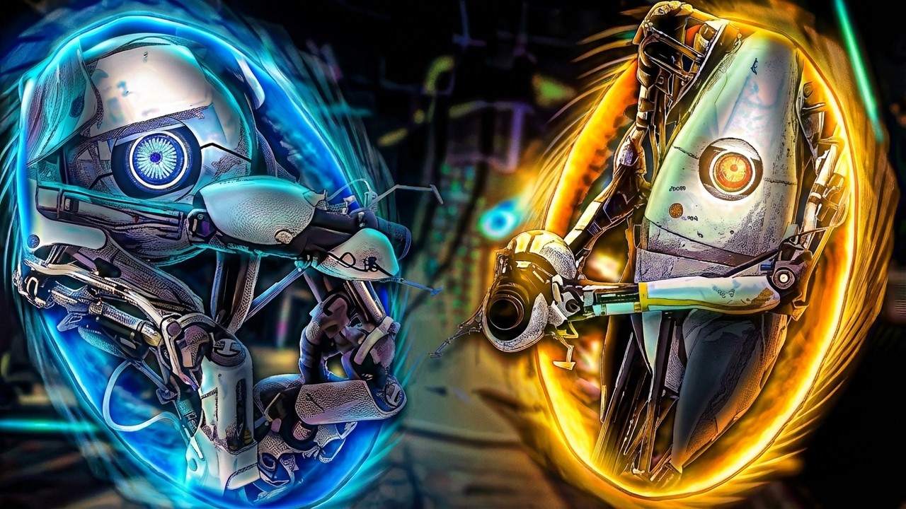 We played Portal 2 for the first time...