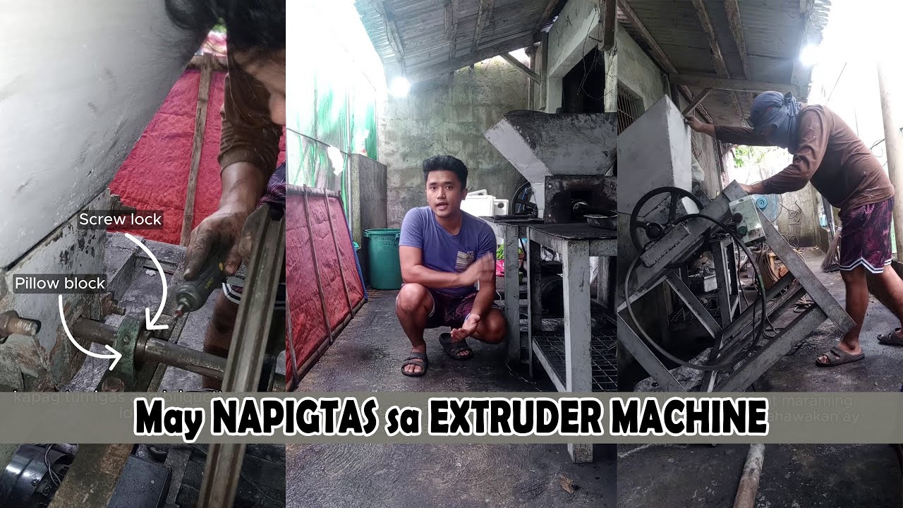 May napigtas sa extruder machine 🔧⚙️| #charcoalbriquette #fabrication #DIY #mechanical #uling
