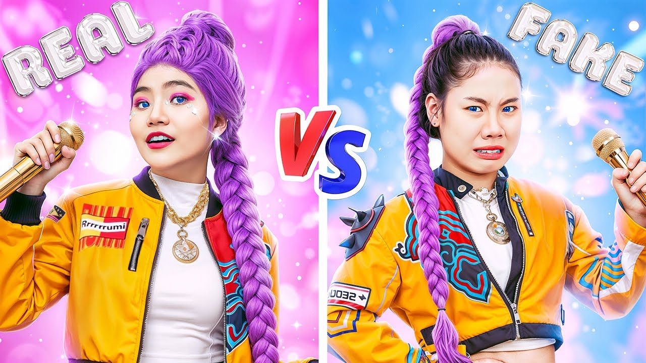 Настоящая Руми Vs Фальшивая Руми! Бейби Долл Хочет Стать Охотницей На Демонов K-Pop!