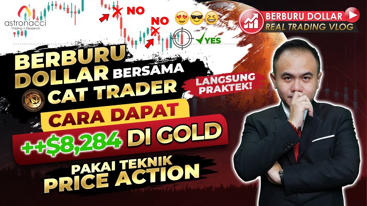 Berburu Dollar : Cara Trading Pakai Teknik EMA + Price Structure Simple Profit +$8,200!