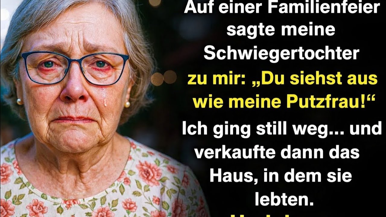 Sie verspottete mich auf der Feier. Ich lächelte, ging… und verkaufte ihr Haus! Und dann...