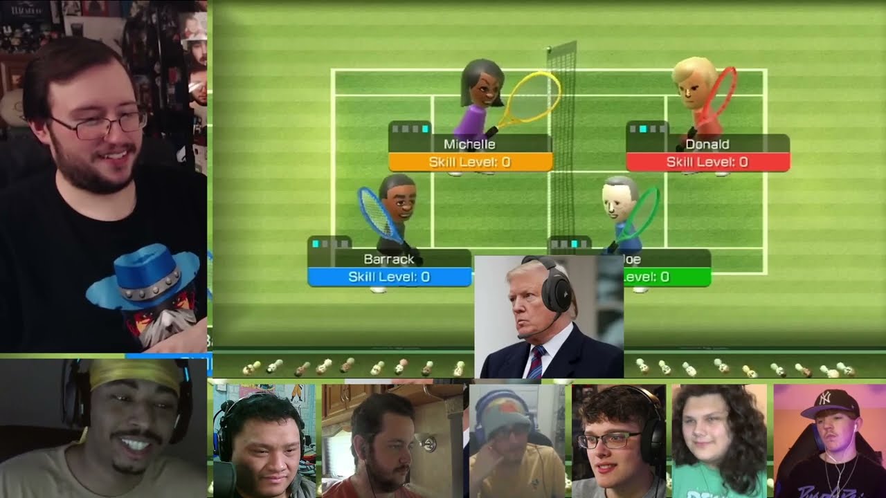 US Presidents Play Wii Sports Tennis [REACTION MASH-UP]#2041