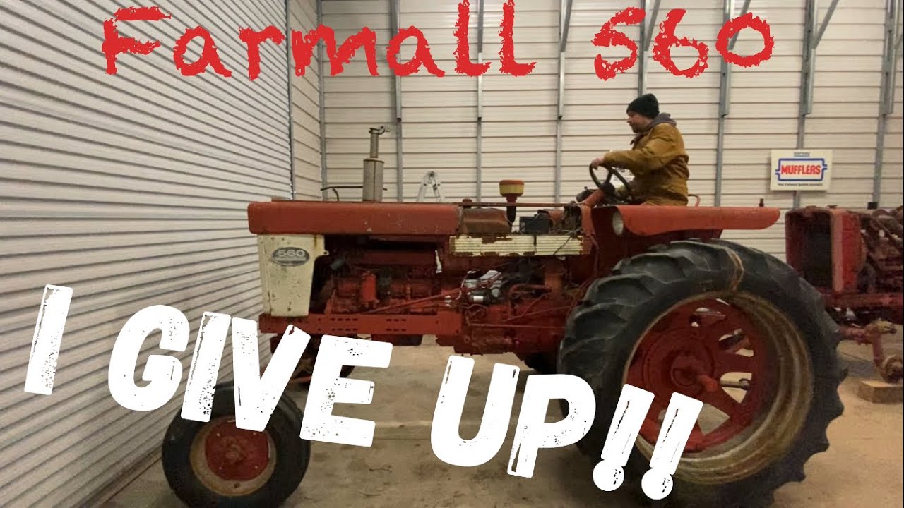 Брошенный трактор Farmall 560, часть 2. Заведется ли он и поедет на этот раз?