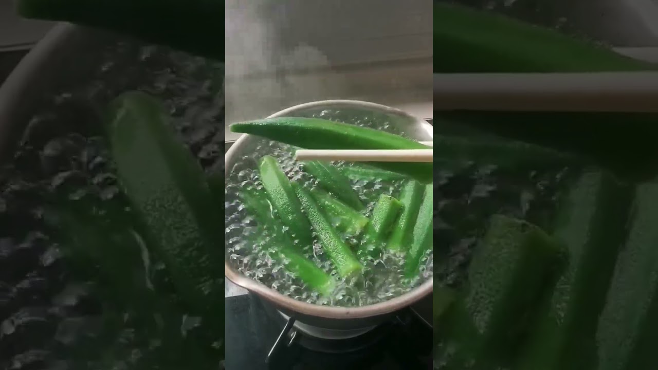 Boiled Lady Finger| Okra #youtubeshorts #healthyfood #okra #ladyfinger #boiled #shorts #shortvideo