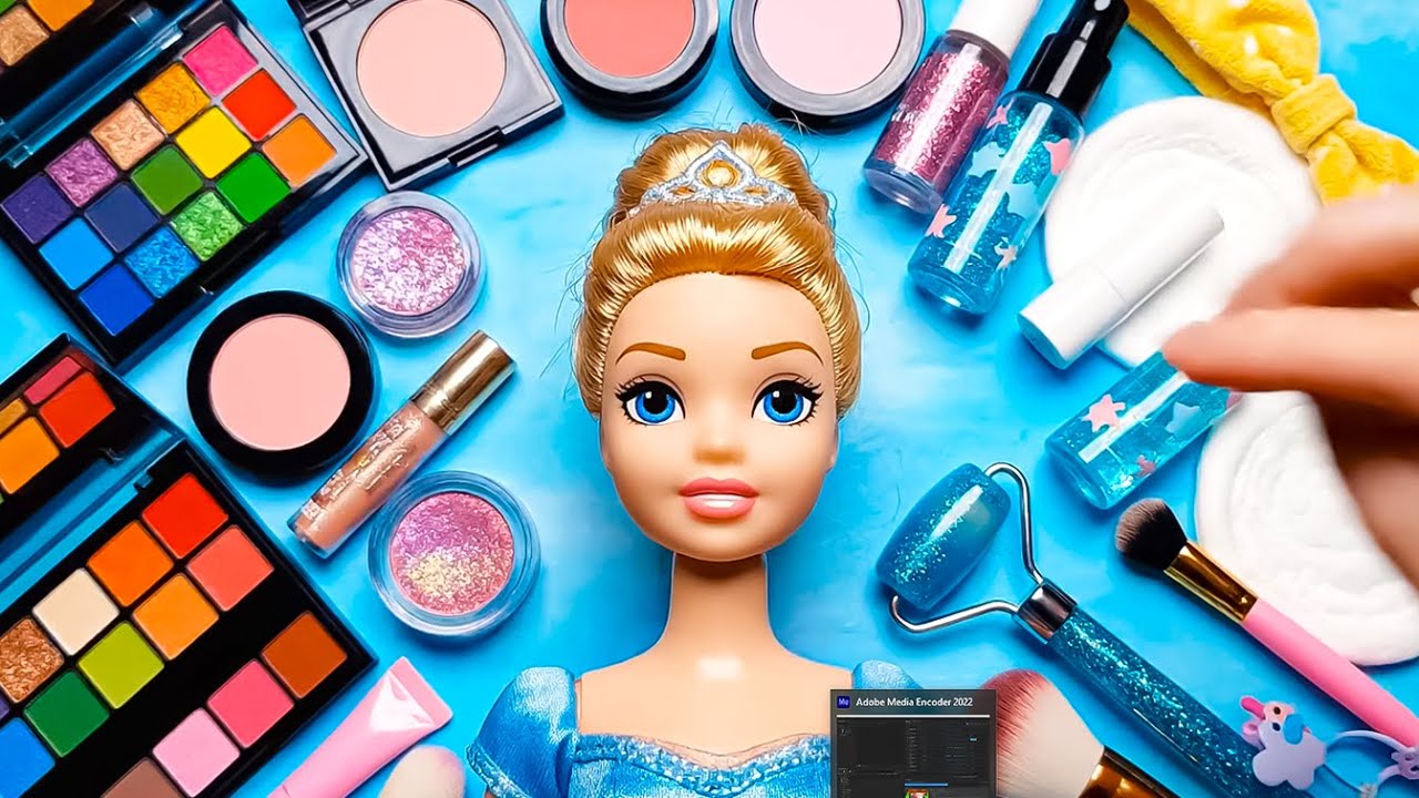 Disney Cinderella Makeup ASMR 💄✨ Cute & Relaxing Cosmetic Sounds