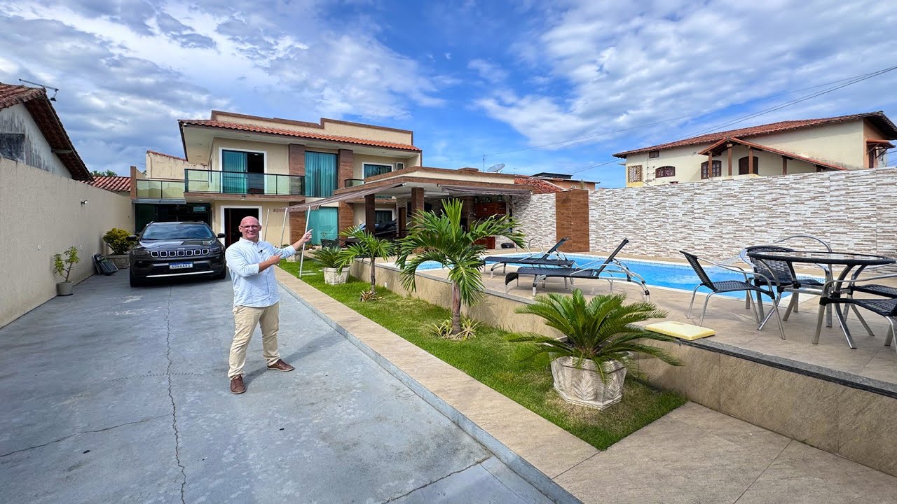 FANTÁSTICA! CASA DE PRAIA EM SAQUAREMA, CAPITAL DO SURF BRASILEIRO COM 4 QUARTOS | REGIÃO DOS LAGOS