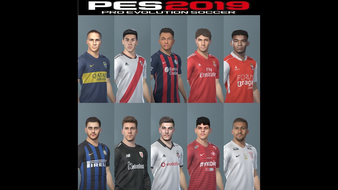 PES 2019 PC Mega facepack all in one 977 real faces added
