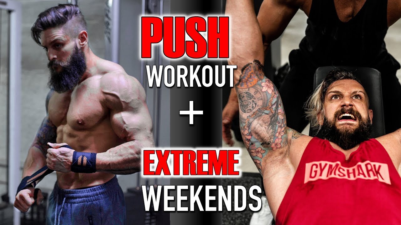 FULL PUSH WORKOUT | Giant Shoulder Sets, Boxing, Unconventional Techniques & Weekends!