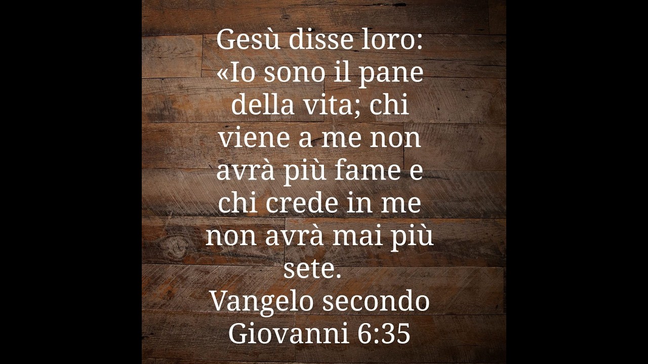 IO SONO IL PANE DELLA VITA... pastore Giuseppe Di Iorio 150226 Giovanni 6: 32-35