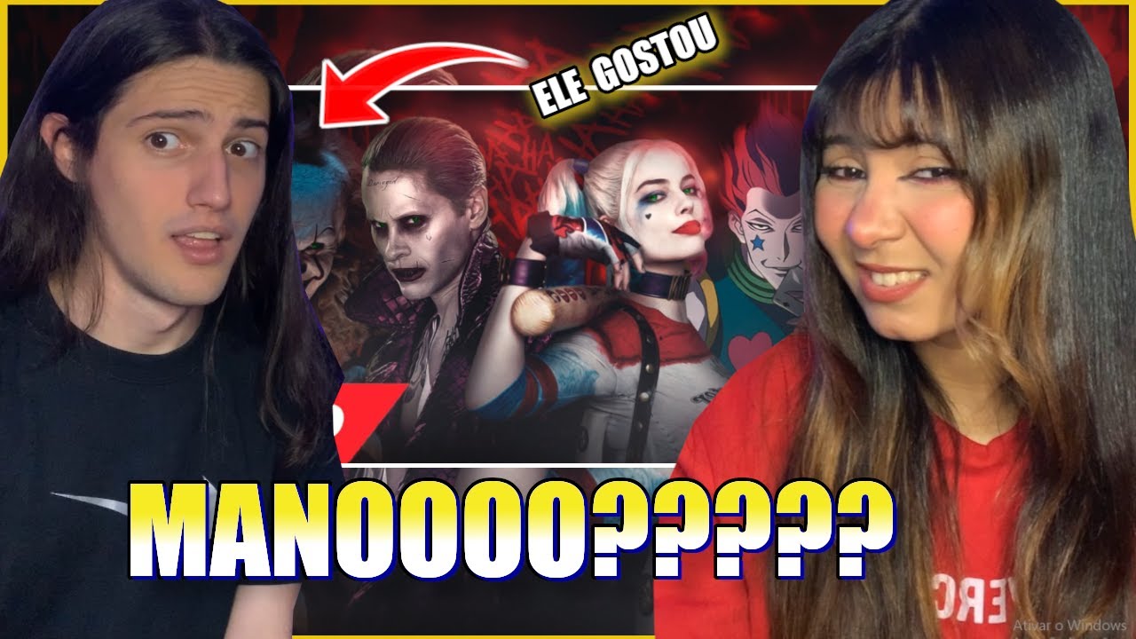 (FIQUEI COM MEDO) REAGINDO AO Rap do Coringa, Arlequina, Hisoka e Pennywise - CIRCO DOS HORRORES 2