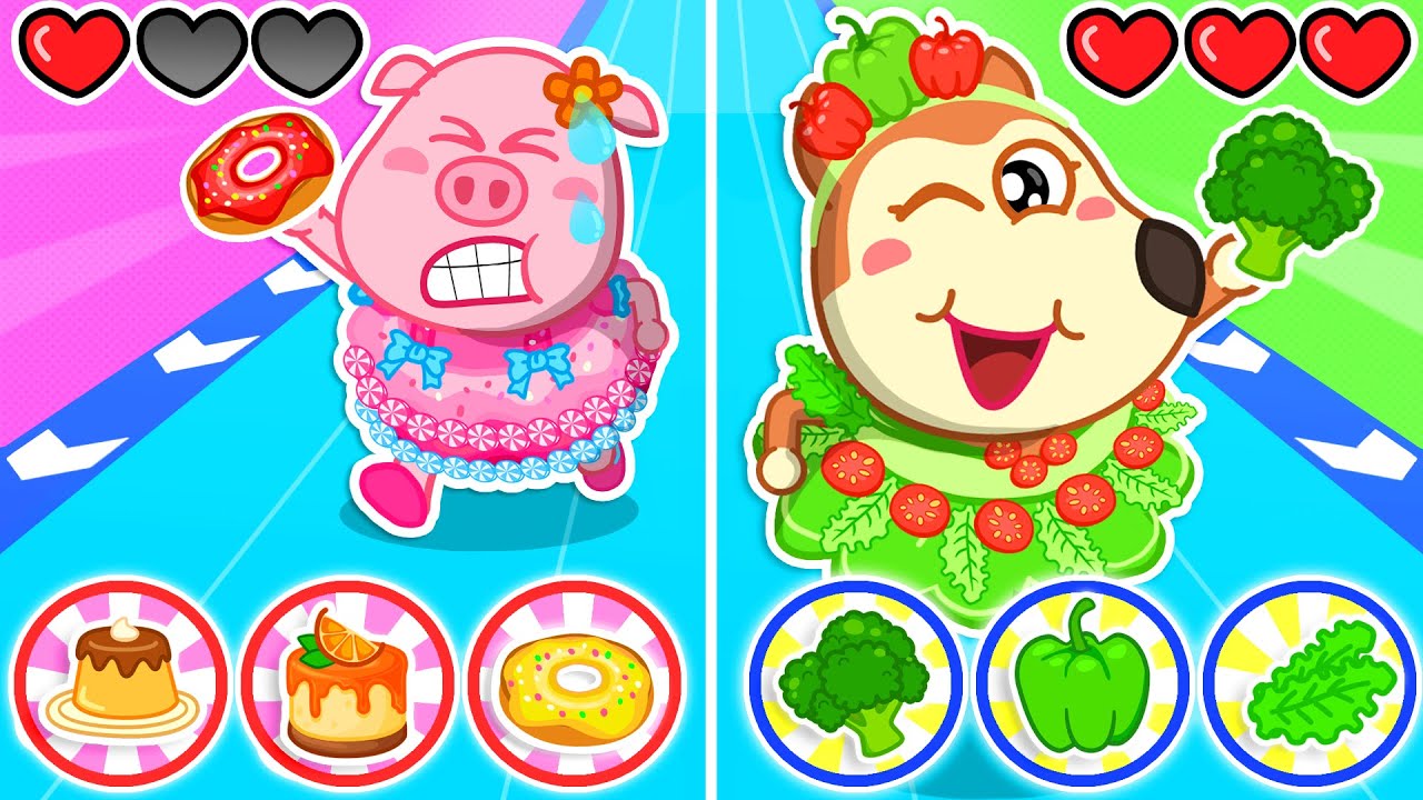 Vestido Rosa vs Verde 🥬🧁 Música da Princesa Glow Up 🌸 Lucy Canções Infantis