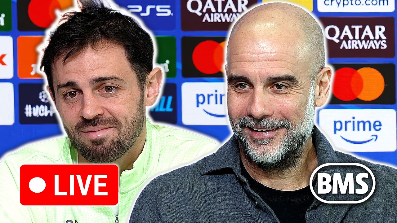 🔴 LIVE | Pep Guardiola and Bernardo Silva pre-match press conference | Man City v Real Madrid