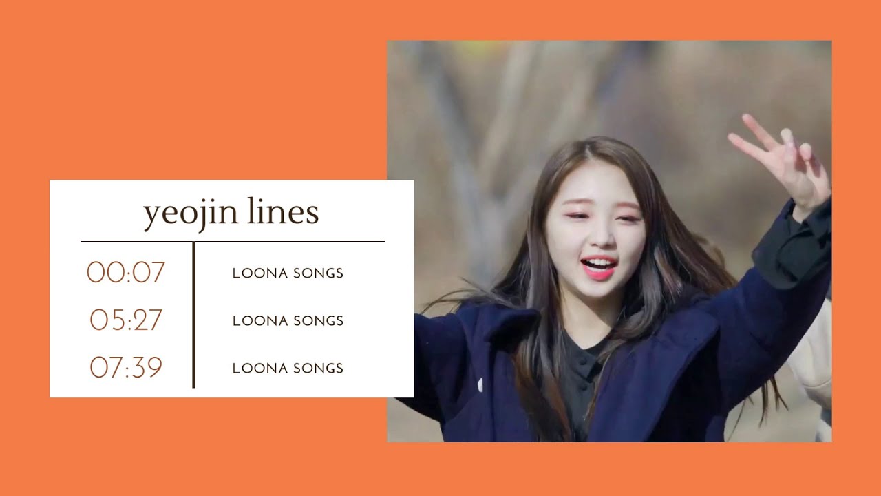 every yeojin line in loona