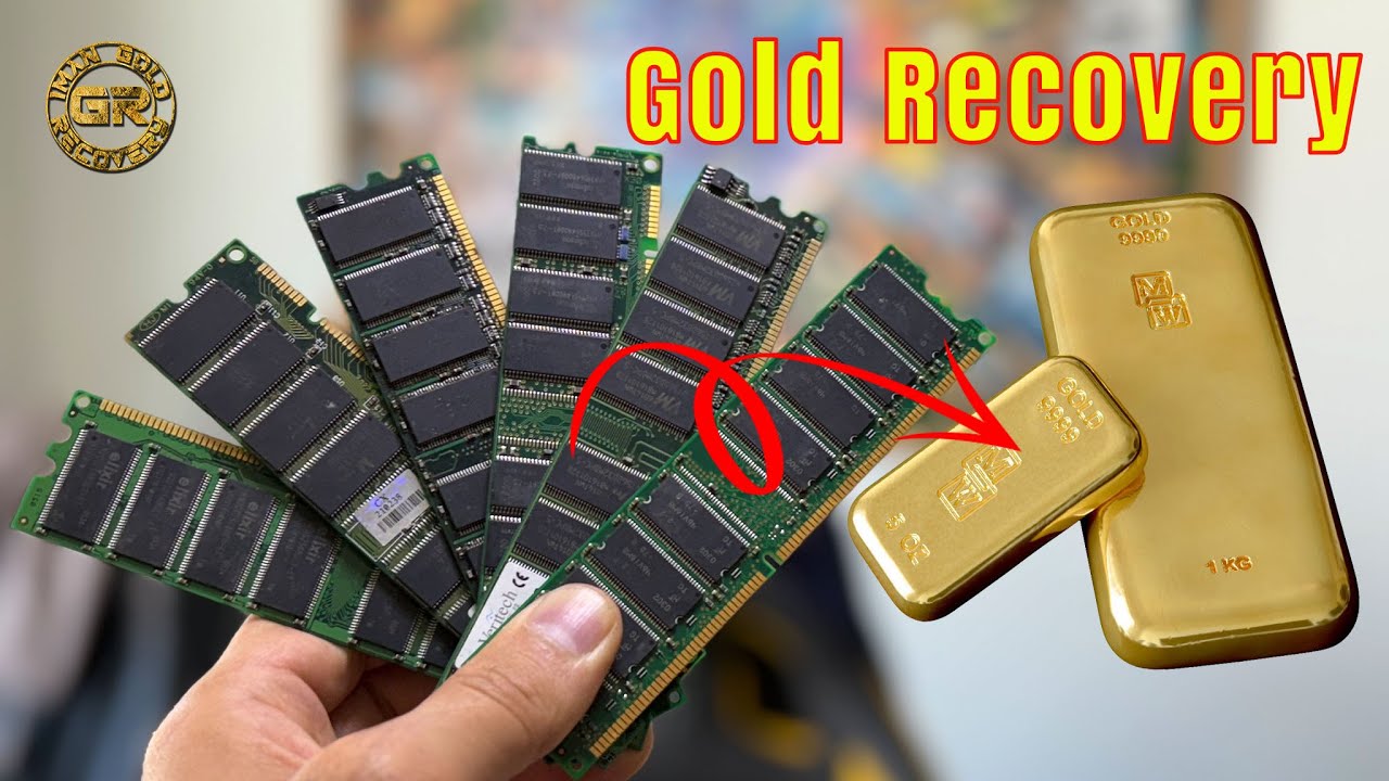 Восстановление золота из чипов RAM DDR | Сколько золота содержится в чипах RAM?