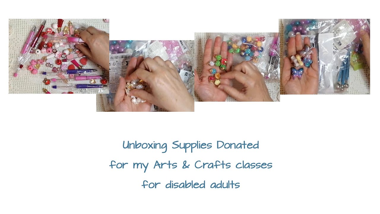 Unboxing Craft Supplies Donated by DAR in Italy