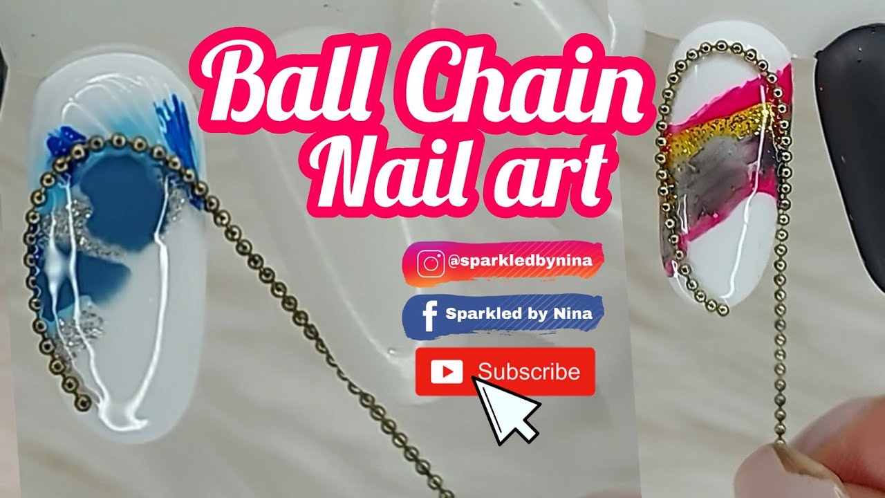 Ball Chain Nail Art | Drag Through Nail Art