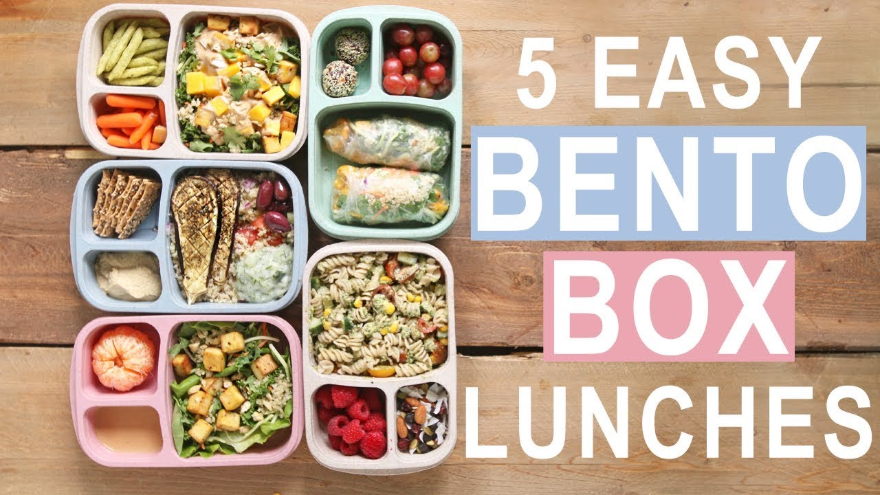 5 EASY BENTO BOX LUNCHES FOR BACK TO SCHOOL | 5 WAYS 5 DAYS MEAL PREP