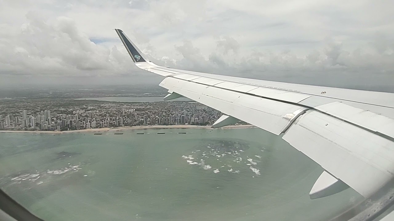 Aproximação e Pouso em Recife pela pista 36