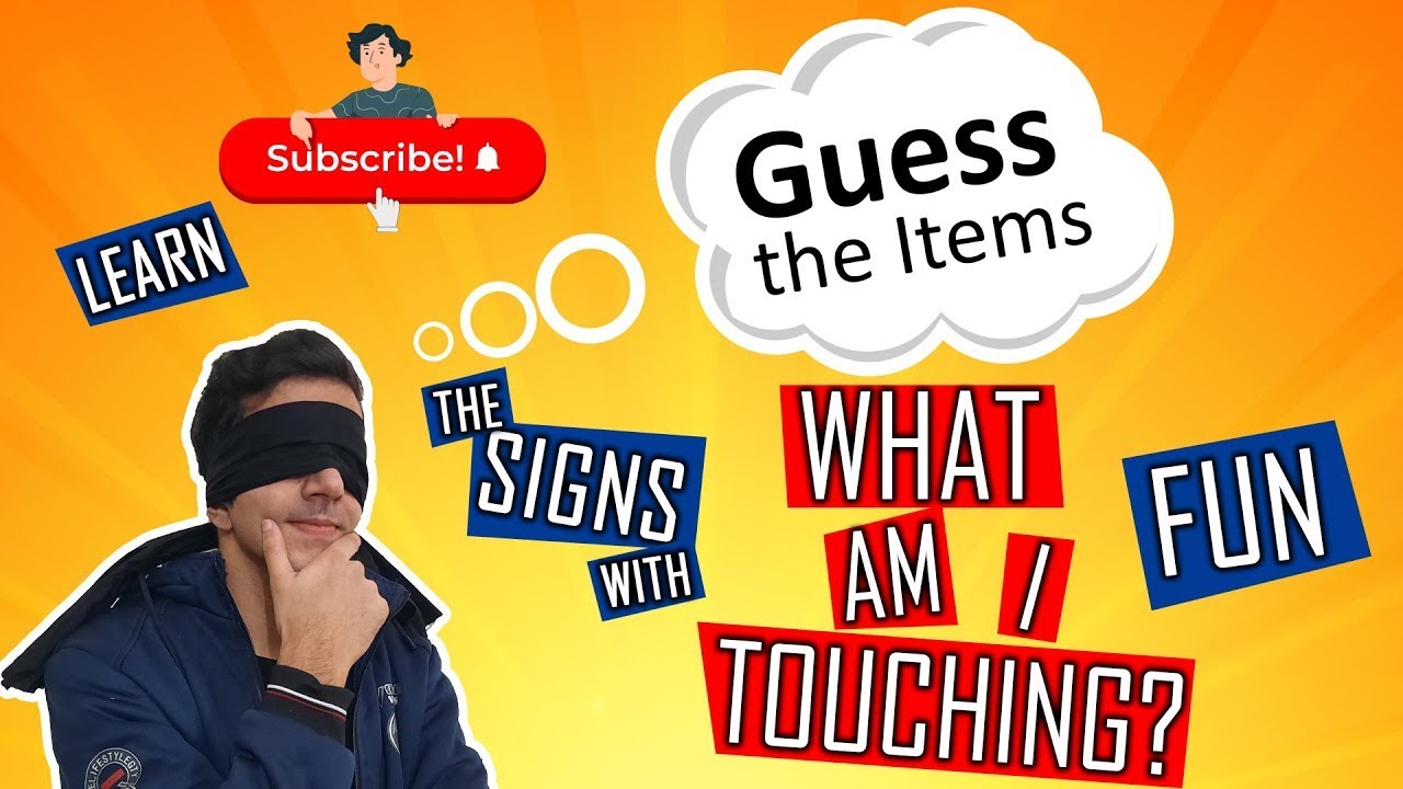 Blindfolded Challenge - Guess the Items | Learn the SL with Fun =D | Deaf Vlogs