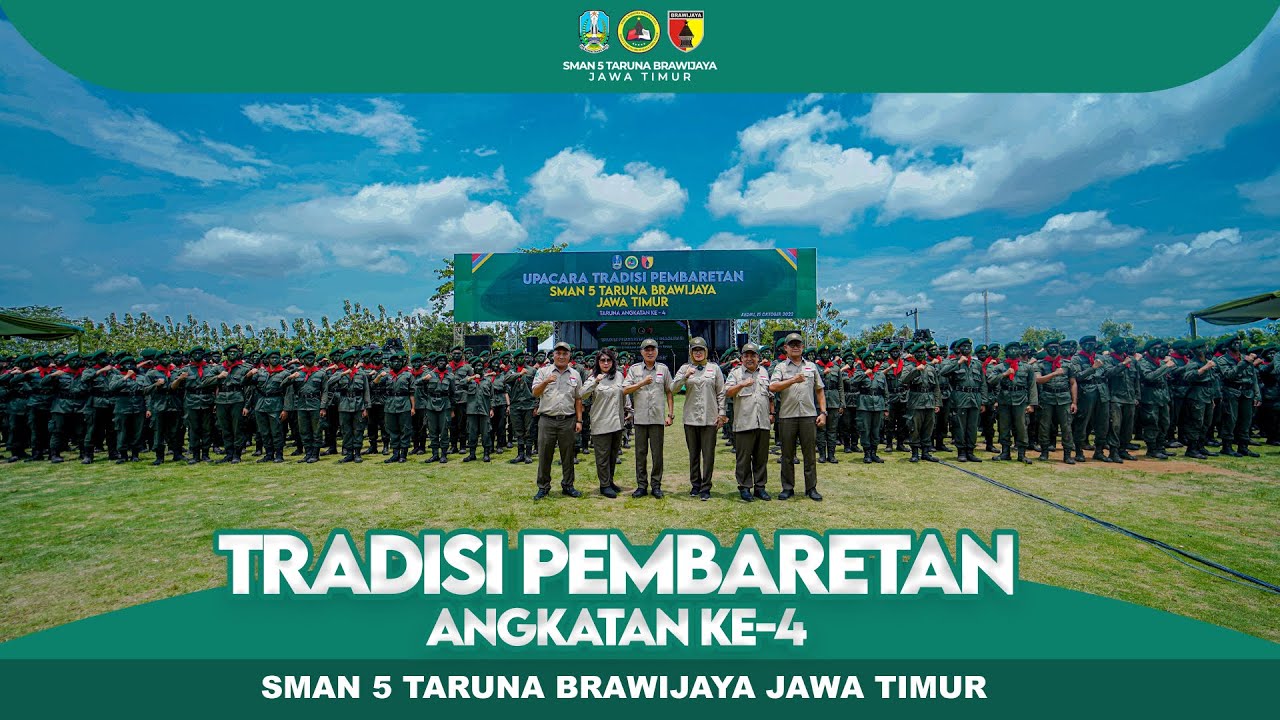 TRADISI PEMBARETAN ANGKATAN KE-4 || SMAN 5 TARUNA BRAWIJAYA JAWA TIMUR