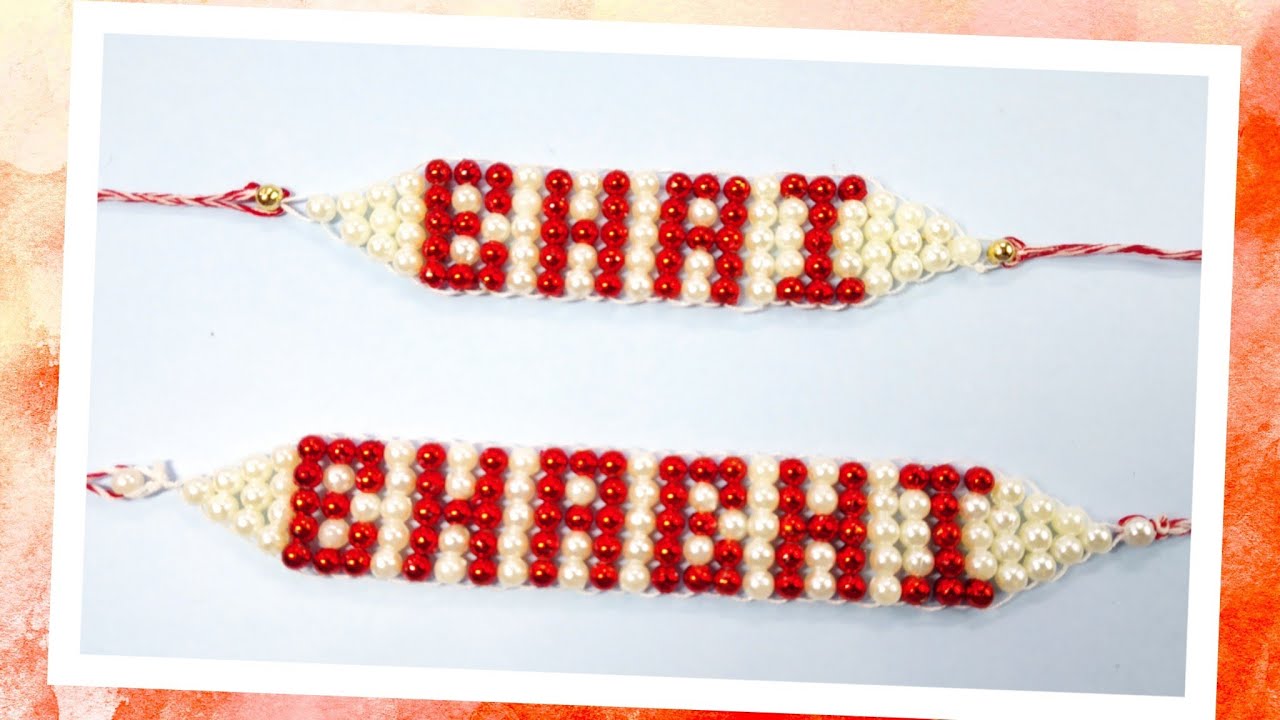 MOTI KI RAKHI KAISE BANATE HAIN/DIY/How To Make Rakhi With Pearls Beads For BHAI and BHABHI/Handmade