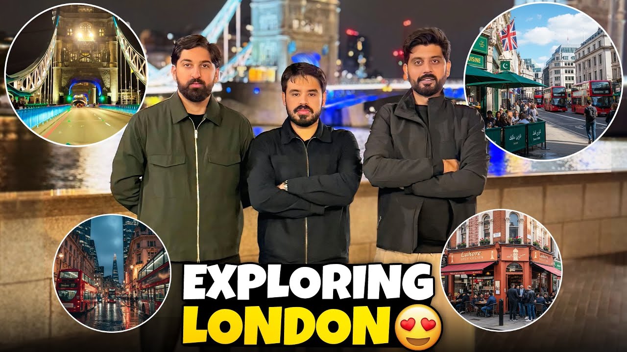Exploring the Beautiful Streets of the UK 🇬🇧 | Night View of London Bridge 😍| Bilal Marth