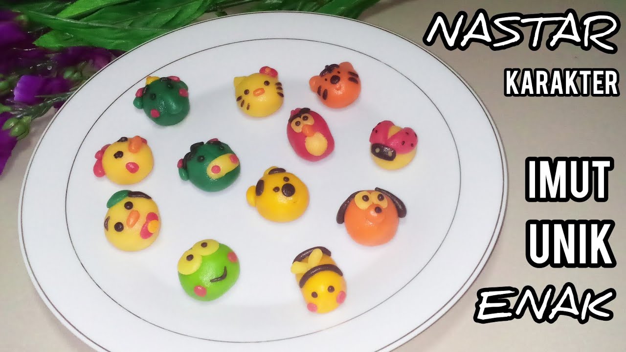 NASTAR KARAKTER LUCU IMUT & UNIK | Kue Kering edisi animasi hewan | Kue Lebaran | Cookies
