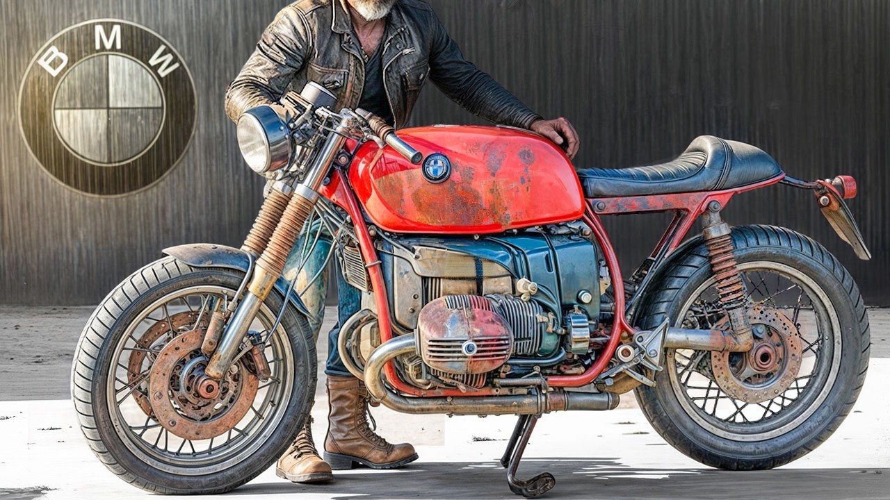 Man Rebuilds Classic 80s BMW K100 Motorcycle from Scratch