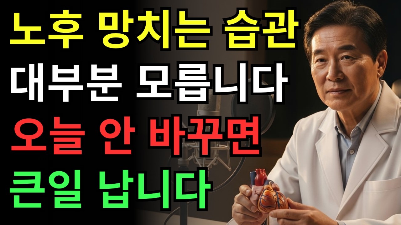 의사 경고: 지금 이 습관, 노후 건강을 갉아먹습니다 | 건강 | 노후 | 혈관 | 오디오북