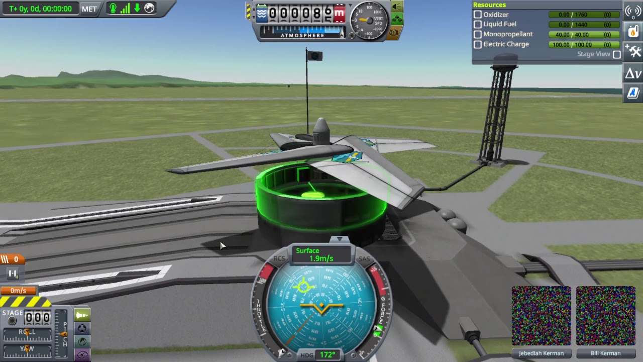 Kerbal Space Program glitch (Tweakscale mod installed)
