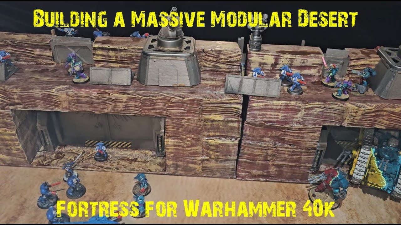 Как построить огромную модульную крепость в пустыне для Warhammer 40,000. Часть 2.