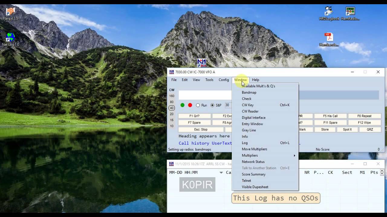 Icom 7000 N1MM Basic CW Contest Setup
