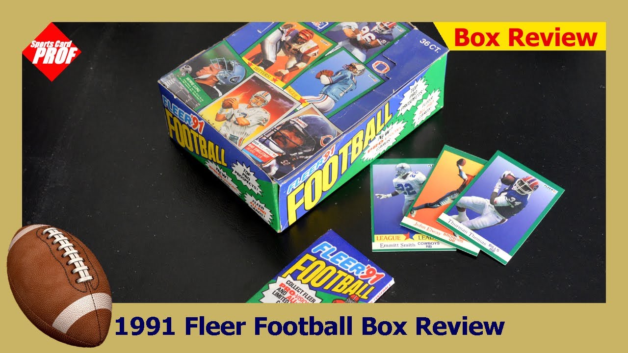 Обзор коробки с футбольным мячом Fleer 1991 года