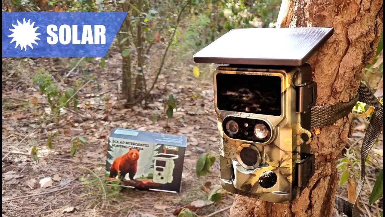 CamPark TC22 trail camera review and configuration ☀️🔋 WITH SOLAR