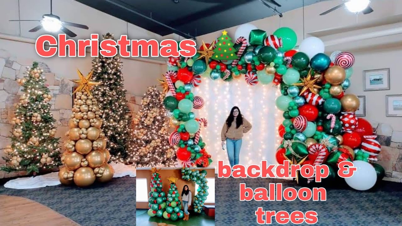 Beautiful Christmas balloon decoration