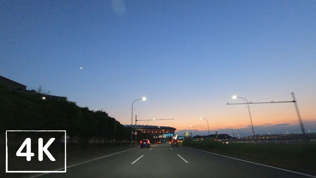 【4K車載動画】夕暮れの横浜ドライブ Yokohama drive at sunset