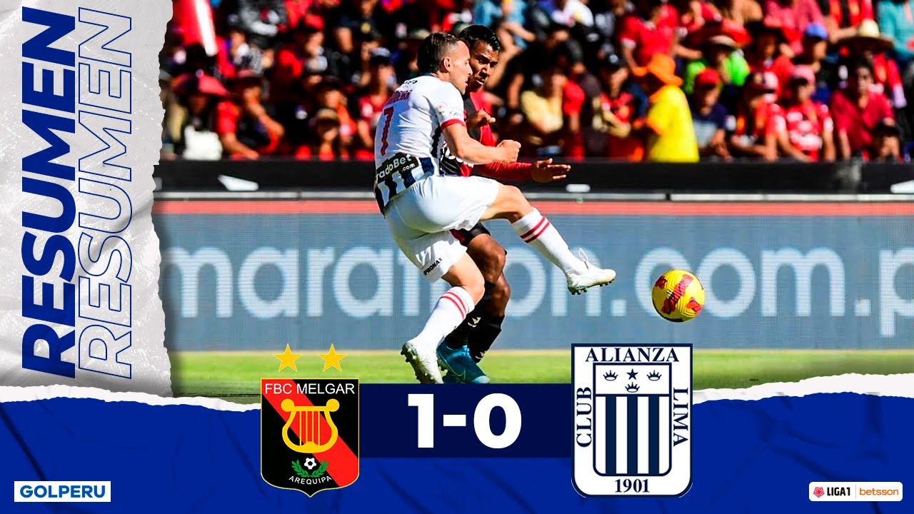 Resumen: FBC Melgar vs Alianza Lima (1-0) #FinalesXGOLPERU #LIGA1BETSSONXGOLPERU
